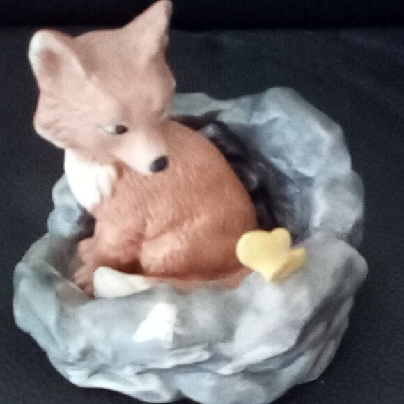 Franklin Mint 1984 Woodland Surprises Fox Handpainted Porcelain Figuire - Picture 11 of 16